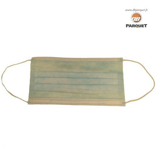 Masque chirurgical jetable Type IIR par lot de 10 pièces ensachées